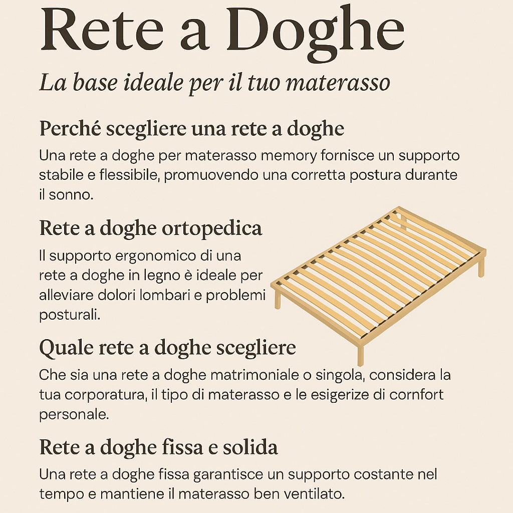 Rete a doghe: guida completa alla scelta della base letto perfetta
