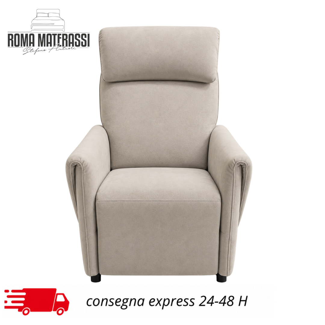 Poltrona Relax minimo ingombro Grace Beige